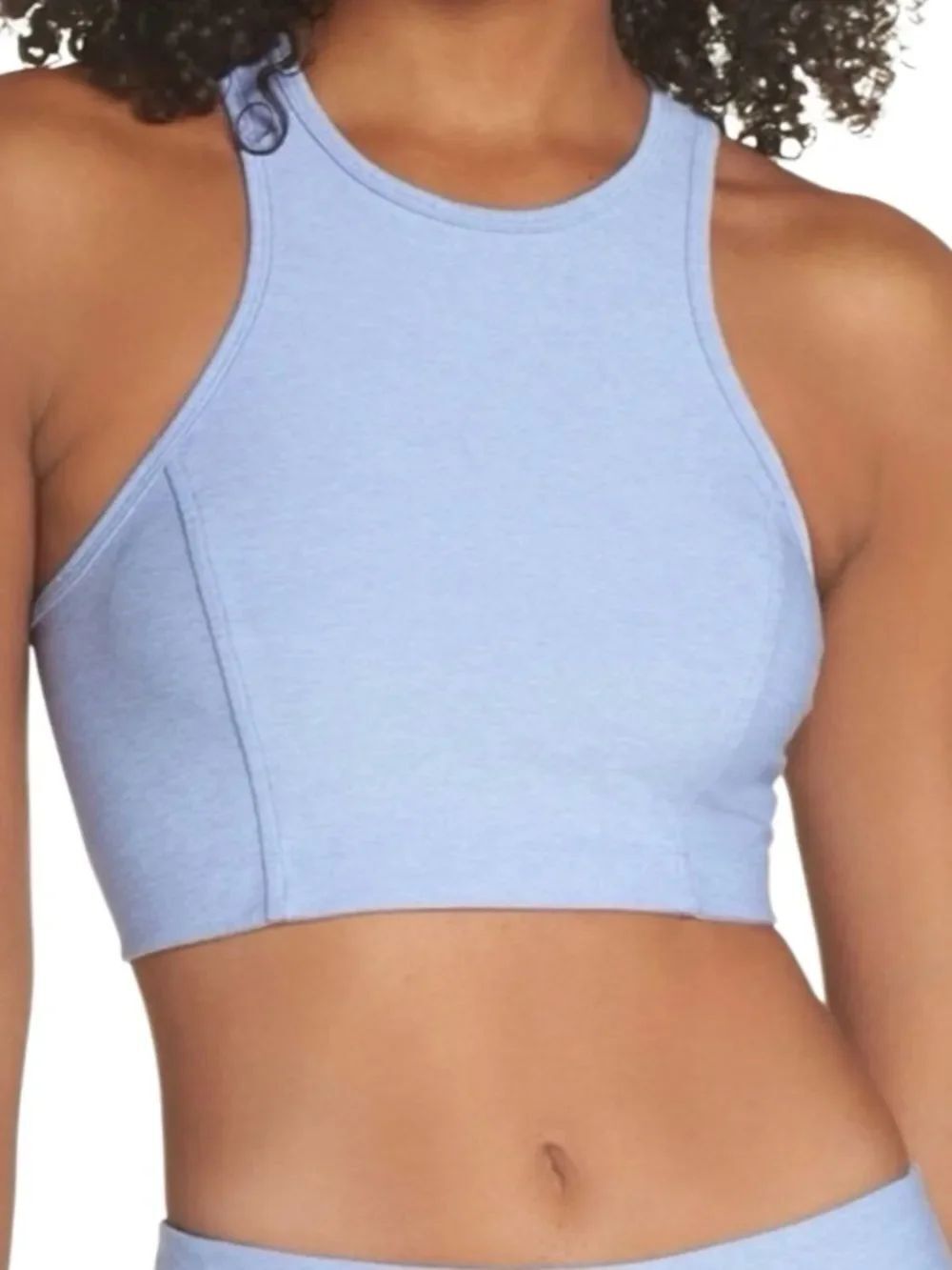 Outdoor Voices Athena high-neck racerback crop top Size: Small
